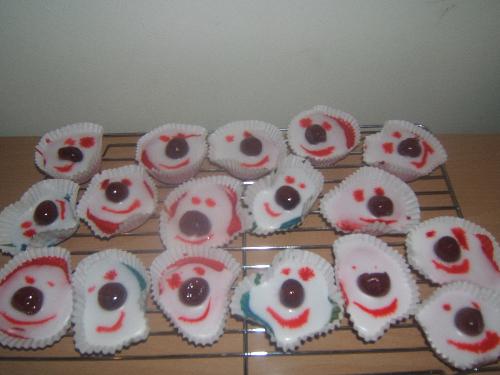 red nose cup cakes ''............................. - red nose cupcakes............................