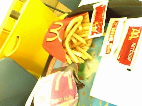mcdonalds french fries - i ordered burger meal with large fries and a lot of ketchup.
