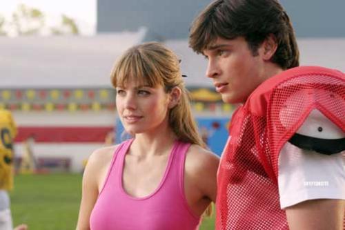 Clark football  - Lois and Clark . I think its cool clark tried out for football.