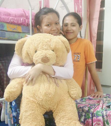 with ate ida 'n lito bear - just havin' fun