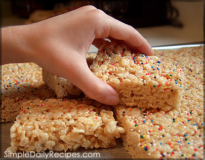 quick sweet treat - rice crispie cakes in a hurry