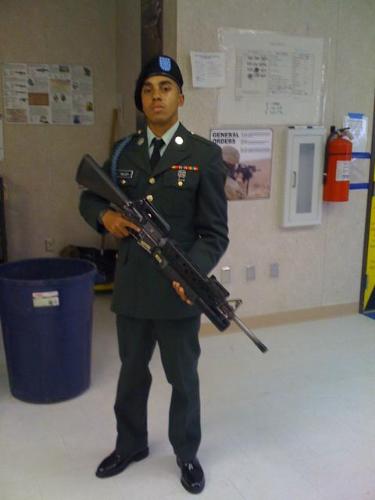 major - me after graduating from basic training