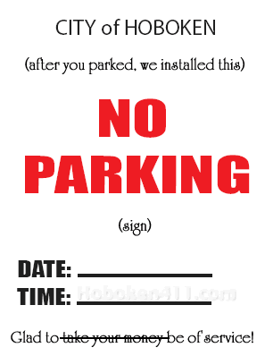 no parking  - no parking ticket when its not your fault