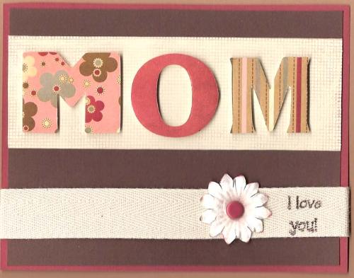 Mom  - I love you mom. Have you told your mom that today?