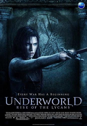 Underworld 3: Rise of the Lycans - Underworld 3: Rise of the Lycans Movie Poster...featuring Rhona Mitra who plays the beautiful warrioress and vampire princess, Sonja.