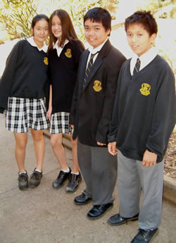 students - students with their beautiful school uniforms.