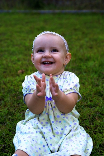 Catherine (My Daughter) - She was playing patty-cake in my front yard!
