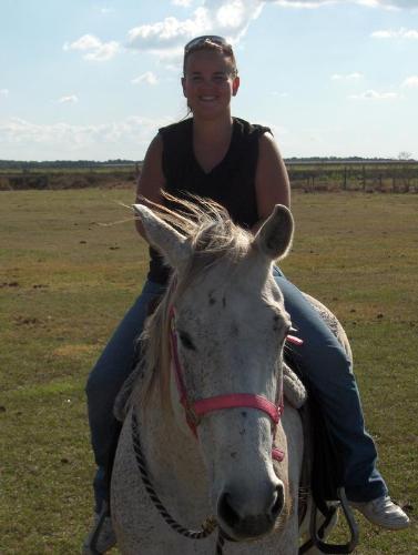 Mandee and Bailey - My youngest daughter, Mandee, on her horse, Bailey.