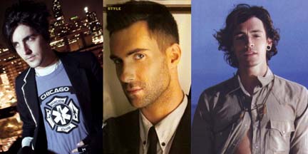 My picks for #1 - Left to right: Mat Devine of Kill Hannah, Adam Levine of Maroon 5 and Brandon Boyd of Incubus.