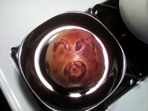Chicken cheessy bun - This is what I made for somebody's breakfast this morning