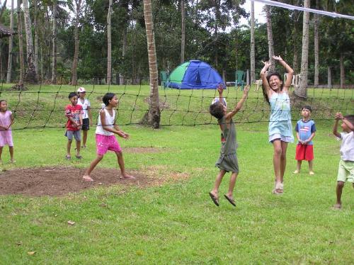 volleyball - kids playing volleyball.
