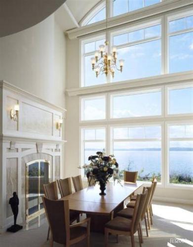 a wide open interior - a large open space inside a home