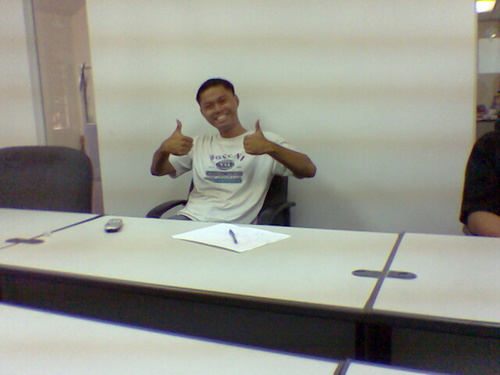 Two Thumbs Up! - Sometimes....you have to do some commercials in between meetings...LOL