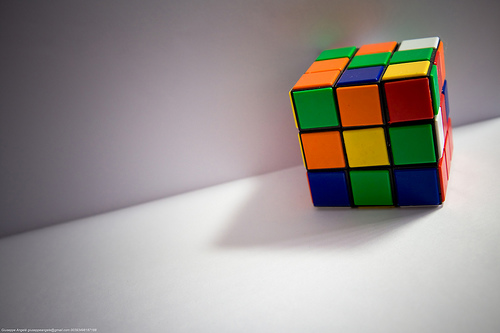 Solving a Rubiks cube - I'm still learning how to get it done - how about you?