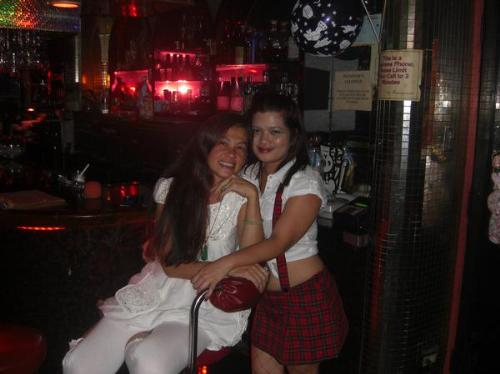 me and my boss at the bar,halloween 08 in Guam - Halloween 08 me wearing a schoolgirl costume