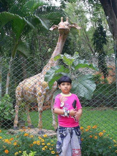 My son - This photo was taken in Cubbon Park in Bangalore.