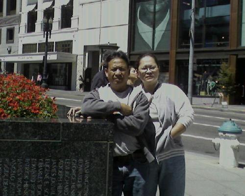 mom and dad in sf - here&#039;s a photo of my mom and dad in san francisco