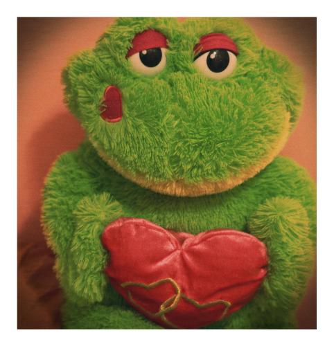My childhood frog! - Hm, I don't recall when I got it but I was pretty young :D