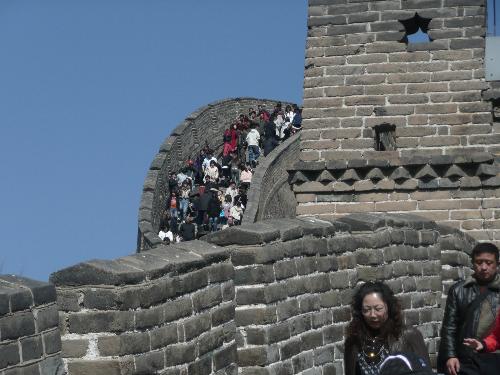 many people - so many people in the Great Wall every day.