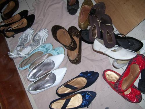 shoe collection - all my shoes.