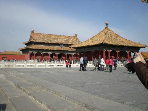 Forbidden City - This area is called the Hall of Superma Harmony Square,which covers a total of 30000 square meters.Without a single tree or plant growing here,this place inspires visitors to feel its solemnity and grandeur.In the middle of the square there is carriageway that was reserved for the Emperor.