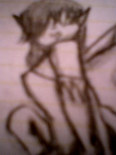 Angel Fairy -  Something I drew when I was talking to my cousin online.I think it turned out pretty nice.The origin of the name is hiliarious.Me and my mom's boyfried,Michael,were arguing over it after I showed it to him.He said it was an angel when I told him it was a fairy.So he just called it an 'Angel Fairy'.