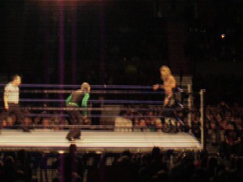 wwe raw - raw in cornwall, jeff hardy and edge fighting