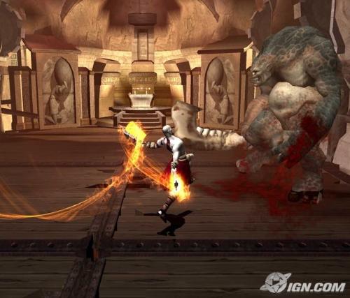God of War for Playstaion 2 - Kratos served as a spartan general before selling his soul to Ares for a life of power. Ares was a god, the son of Zeus. He commanded Kratos to scour the the land at his bidding but something will change Kratos and drive his 'Blades of Chaos' against his former master.