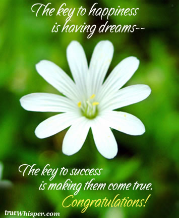 Success - The key to success is making them come true