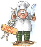 Easter Chef Brings Home Dinner - I cam across this pic and I thought it was funny and wanted to share.