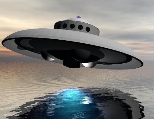 3D Flying Saucer - A computer made replica of a flying saucer