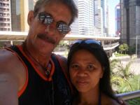 Me & Perlita at the Peak in Hong Kong - From the first time I went to Hong Kong, this is me and the love of my life at the Peak, its the highest point in Hong Kong.