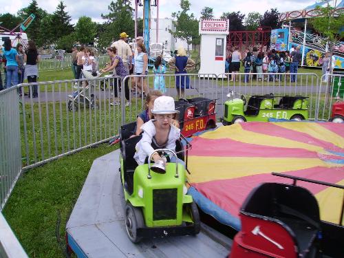 on the ride - my daughter at the carnival on the ride