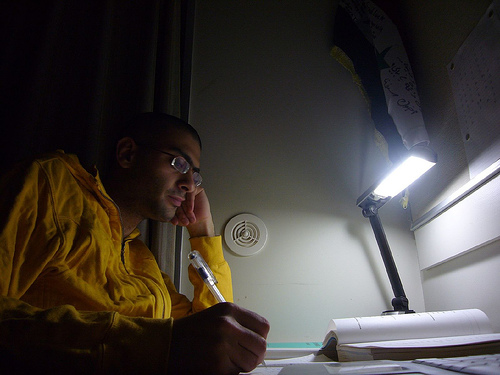 Late night study before exam - Late night study