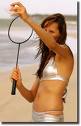 the beauty and the badminton - the beauty with the badminton,so sexy