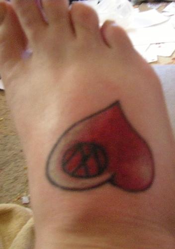 foot tattoo - My new (and very painful) foot tattoo.
