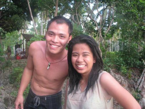friends - me, before taking the big jump at samal island.