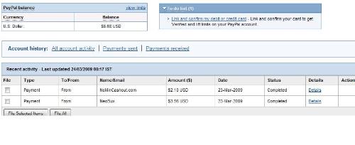 payment proff - its my 2nd from both the sites.Neobux and nomincash.