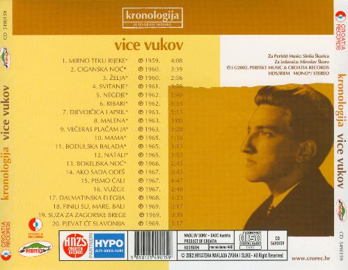 Kronologija Back Cover - The back cover of one of my Vice Vukov albums