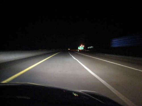Driving at night - I'm more comfortable driving during the daytime