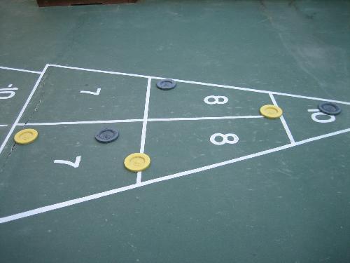 Shuffle Board - This was our past time on vacation.