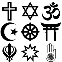 Different Symbols of the Different Religions in th - Here the Different Symbols of the major Religions in the world.