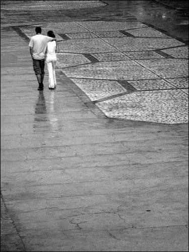 pure love -  lovers walking in the countryside