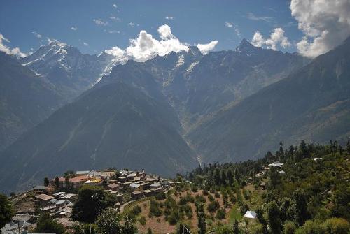 himalayas kinner kailash kalpa village - The Kinnaur Kailash Parikrama is not a very popular trek, at least compared to some of the trekking routes in the Garhwal Himalayas. I had heard about this trek after I went on the Kailash Manasarovar Yatra in 1996. I gathered that there are three peaks called Kailash in the Himalayas. Kailash in Tibet, Chota Kailash in Uttaranchal and Kinnaur Kailash (19,844 feet) in Himachal. To go to Chota Kailash one has to trek on the same route that goes to Tibet for Kailash and Manasarovar.