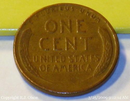 1950 Wheat penny - One of mundreds my wife collets. 1950 Wheat penny - One of mundreds my wife collets.