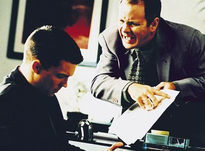 employee - an employee stressed and pressured with his boss.