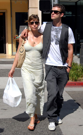 justin timberlake and jessica biel - justin timberlake together with his girl friend, jessica biel