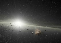 Asteroid hits Earth - A pretty pic from space