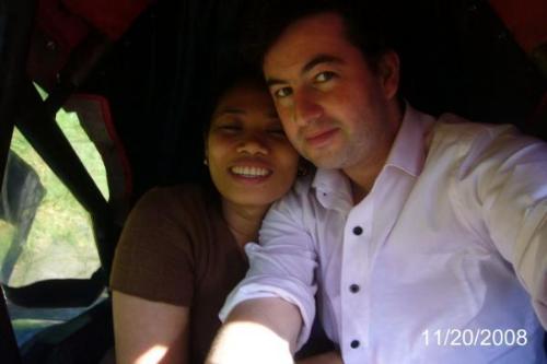 Sophie and Xavier - happy couple