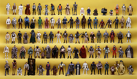 huge collection of star wars figures - a very big collection of star wars toys